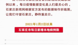 最新爆料石家庄疫情数据,多区调整防控措施，防控形势持续优化